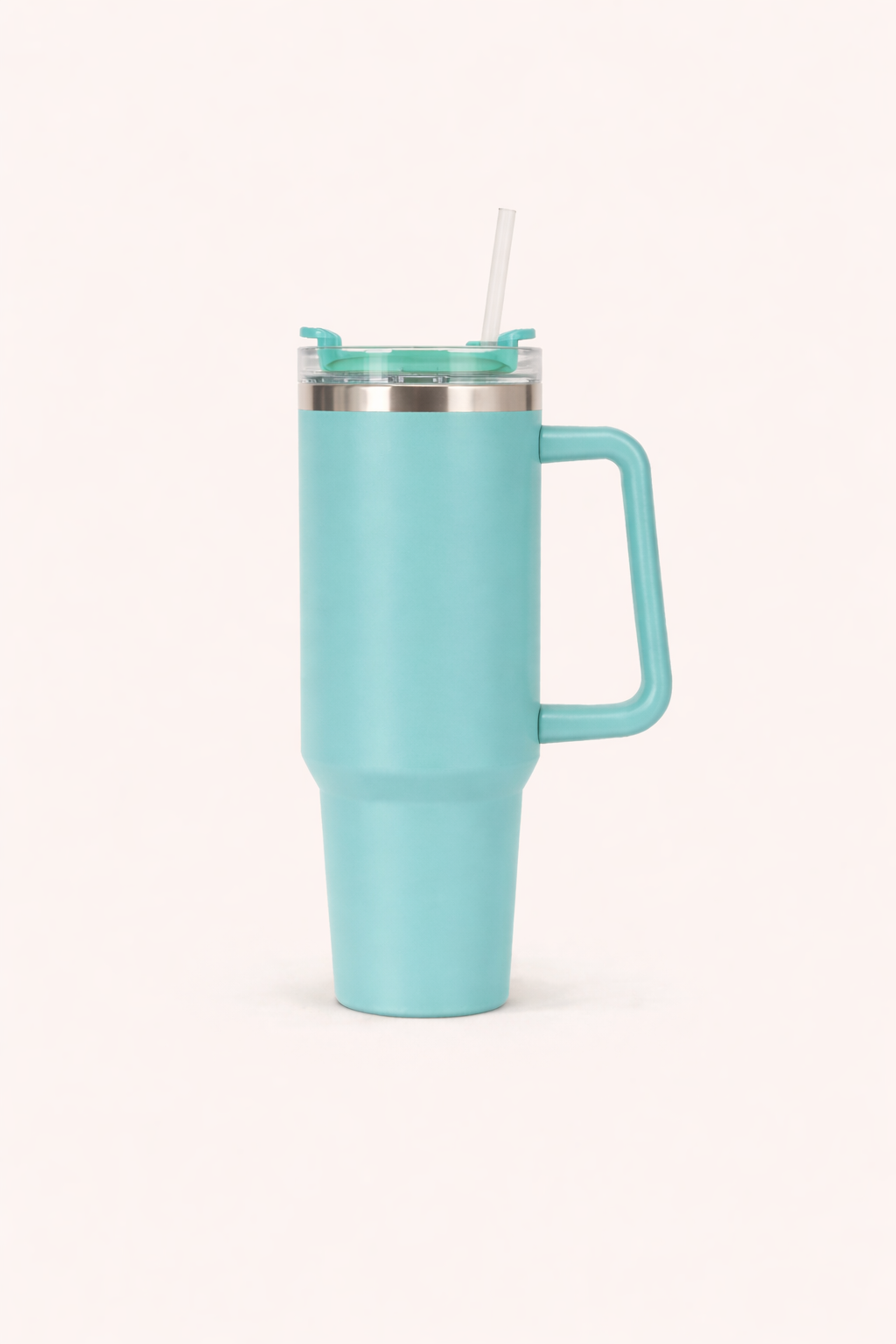 New 40oz Stainless Steel Car Cup Large Capacity Water Cup with Handle and Straw Double-walled Insulated Travel Mug Holiday Gifts