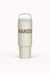 1 Piece High-Appearance Stainless Steel Insulated Cup, 1000ml Large-Capacity Dual-Drinking-Port Sports Water Bottle  with Handle