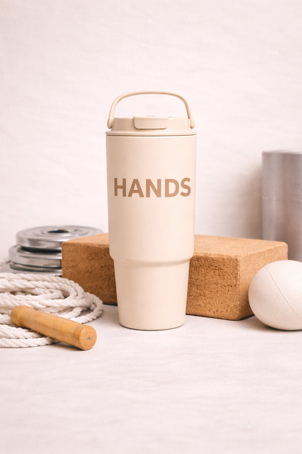 1 Piece High-Appearance Stainless Steel Insulated Cup, 1000ml Large-Capacity Dual-Drinking-Port Sports Water Bottle  with Handle